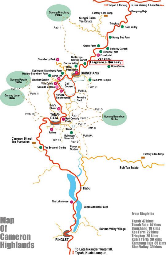 Fragrance Nursery location map