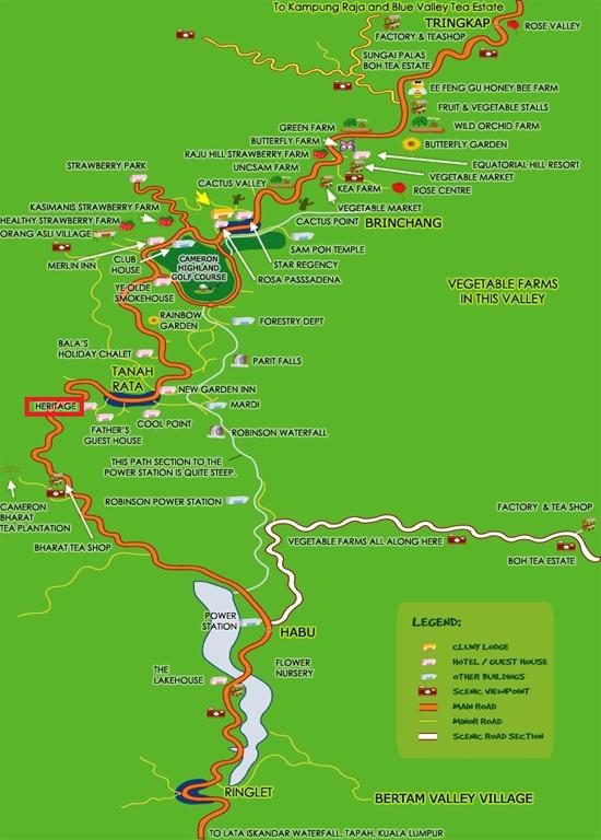  Heritage Hotel Map