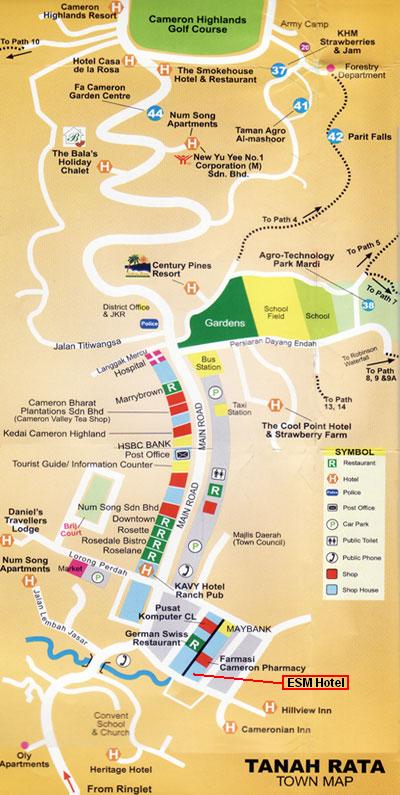 ESM Hotel location map